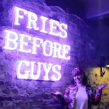 friesbeforeguys customneon brewskirestaurants