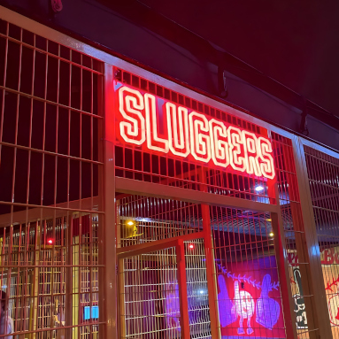 sluggers outdoor customneon battingcage