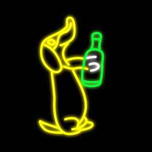 Dog Beer Neon Signs  16.5*9.5 Inch