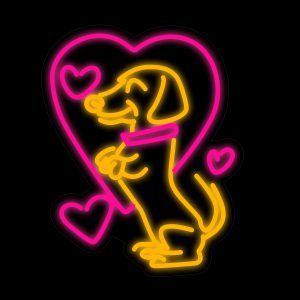 Love Dog Neon Signs  16.5*13.4 Inch