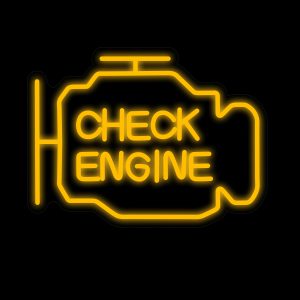 Check Engine Light Neon Signs 15.7*11.8 Inch