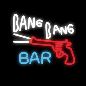 BANG BANG BAR Neon Signs  12.2*15.4 Inch