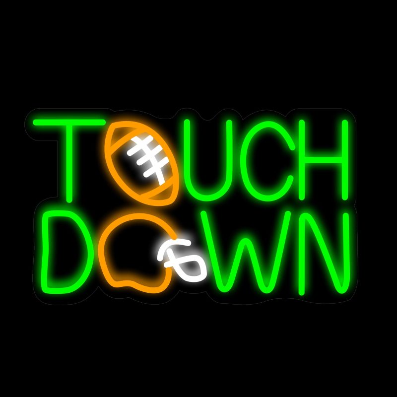 Touch Down Neon Signs 16.5*10 Inch