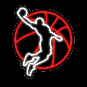 Basketball Neon Signs 14.4*16.5 Inch