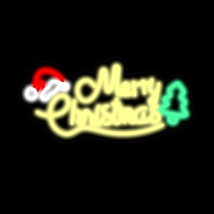Merry Christmas Neon Signs  16.7* 7.9 Inch
