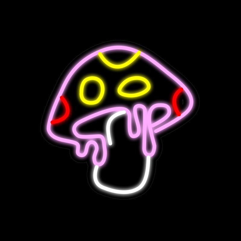 Mushroom Neon Signs  13x12.2 Inch