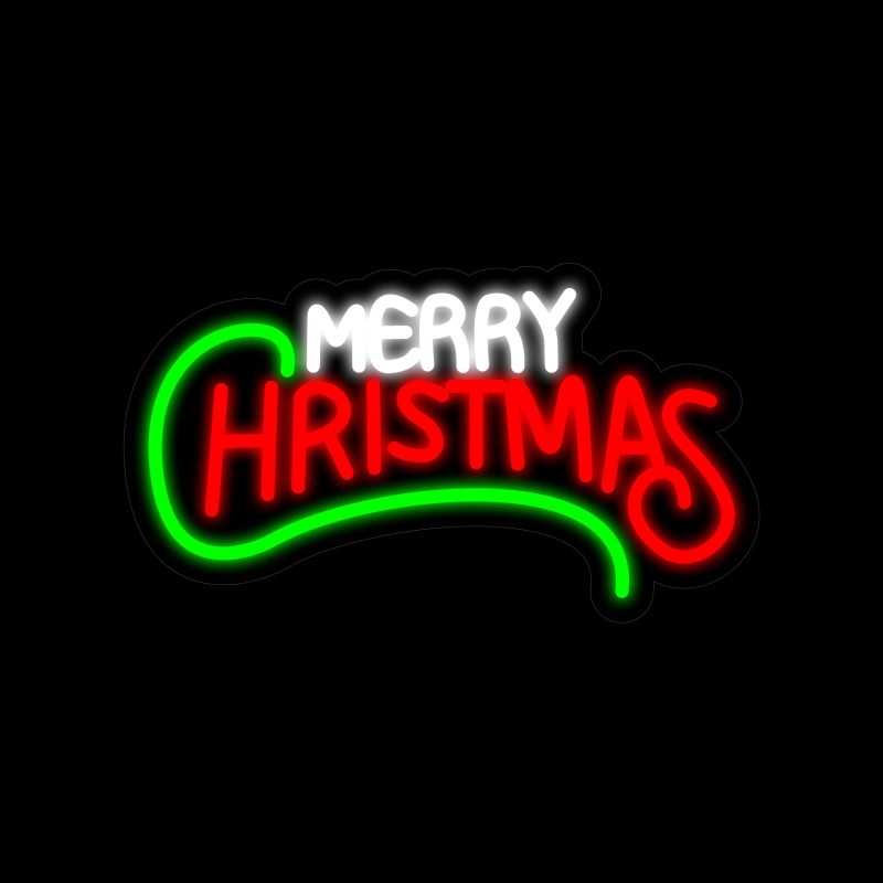 Merry Christmas Neon Light Signs 14.2*8 Inch