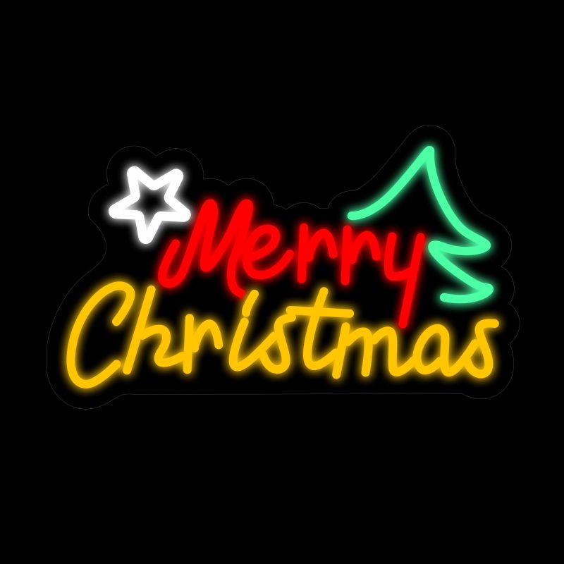 Merry Christmas Neon Signs 16.5*10 Inch