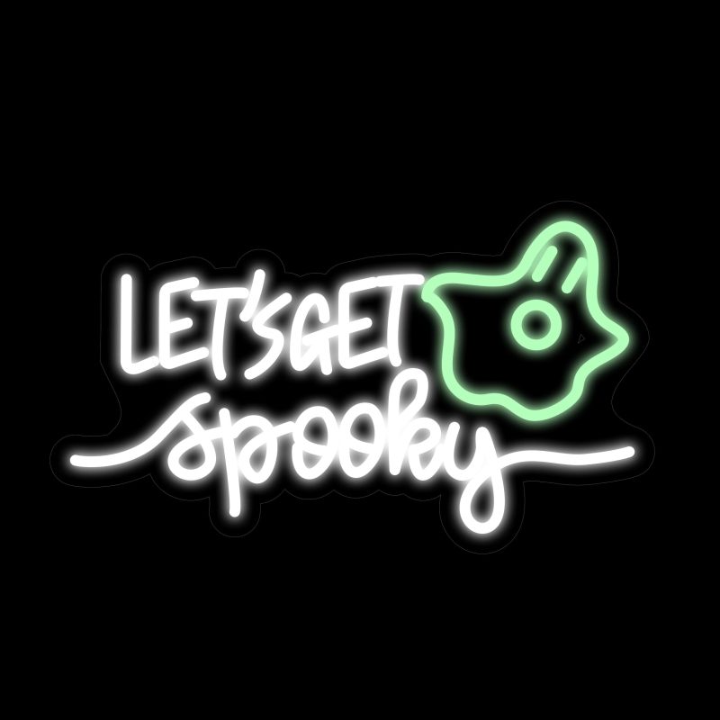 Let’s Get Spooky Neon Signs  16.5*10 Inch