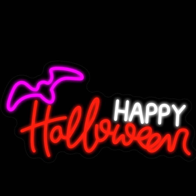 Happy Halloween Neon Signs 10.2 * 19.7 Inch