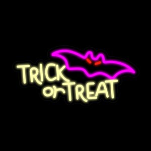 Trick or Treat Neon Signs  16.5*8 Inch
