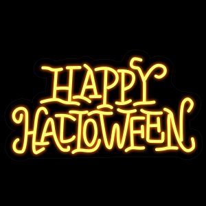 Happy Halloween Neon Light Signs 16.5 * 19.4 Inch