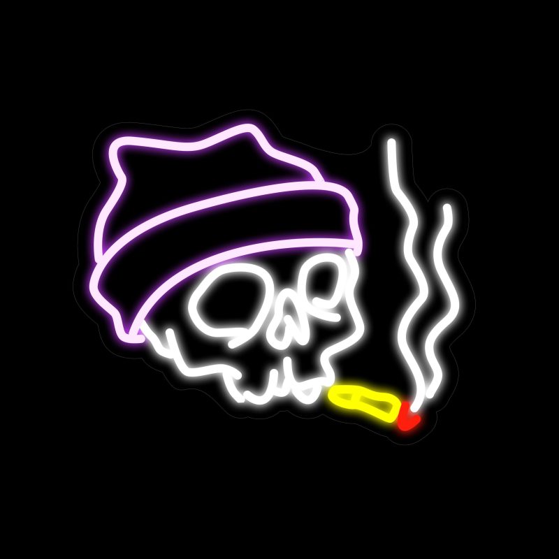 Skull Neon Signs 11.8*14.1 Inch