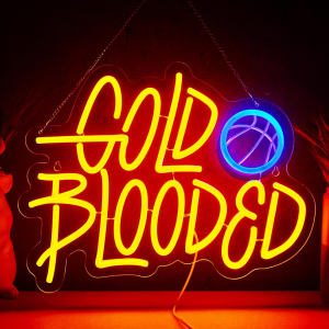 gold blooded neon sign nba warriors team slogan neon sign for wall decor nba golden state usb dimmable led neon lights for beer bar sports hall clubhome bar pub tavern party man cave shops hotel store business gift