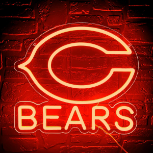 football neon sign for wall decor football team neon light for man cave birthday gifts for rugby fans orange led light up sign for party club bar dorm size12.2 * 13.5in