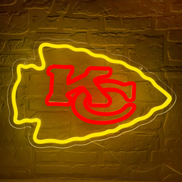 football neon sign for wall decor football team led neon light for man cave birthday gifts for rugby fans yellow light up sign for bedroom party club bar dorm size16.1 * 10.6in