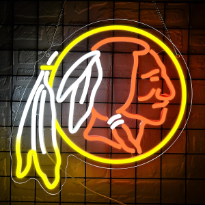 football neon sign for wall decor sport team neon light football fans neon sign for man cave dormitory bar club birthday gifts for baseball fans college student usb powered