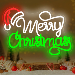 merry christmas neon sign led dimmable light wall decor for xmas party gifts
