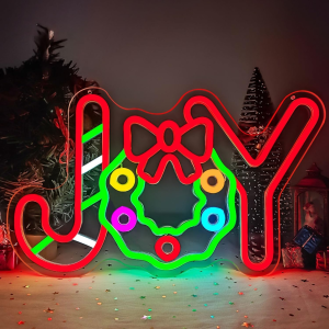 christmas neon sign christmas joy neon sign christmas led sign candy neon christmas decorations joy christmas lights dimmable light up sign for party bedroom kids gift living room winter home