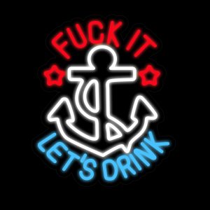 FUNK IT LET'S DRINK Neon Signs 14.5*16 Inch
