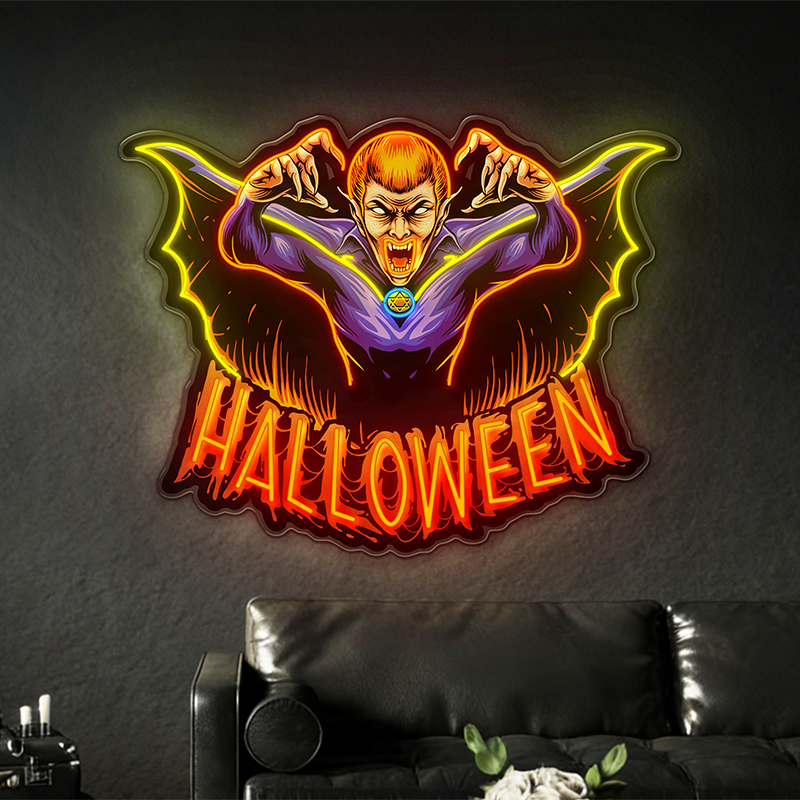 Halloween Vampire Themed LED Neon Light Decorations
