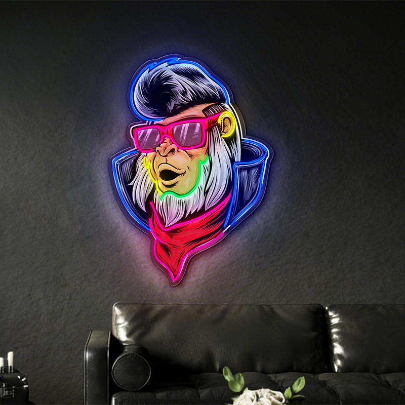 Trendy Cool Gorilla LED Neon Light Decoration