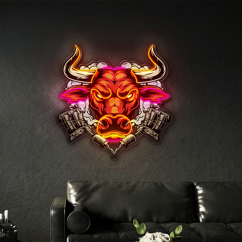 Mechanical Bull LED Neon Light Decoration