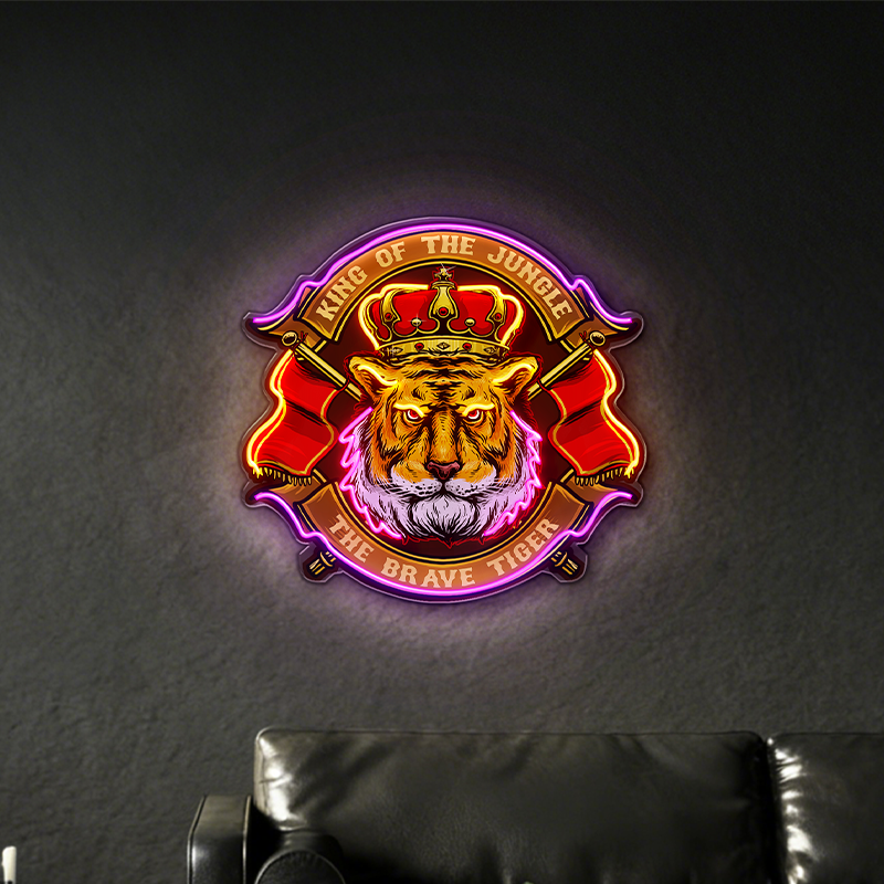 King of the Jungle Tiger LED Neon Light Decoration - Image 2
