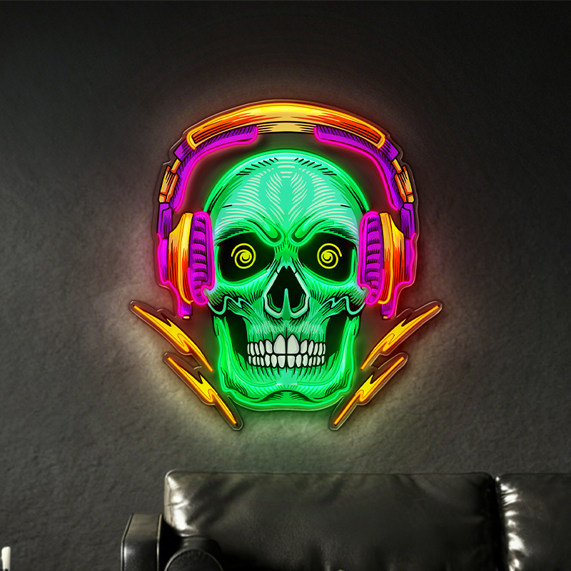Electronic Skull LED Neon Light Decoration