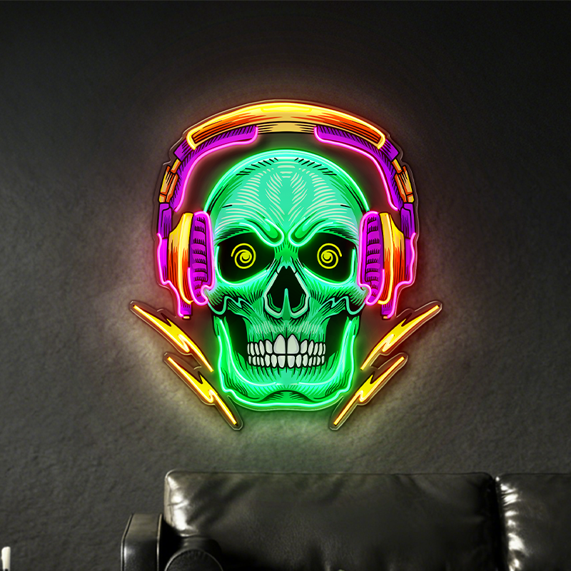 Electronic Skull LED Neon Light Decoration - Image 2