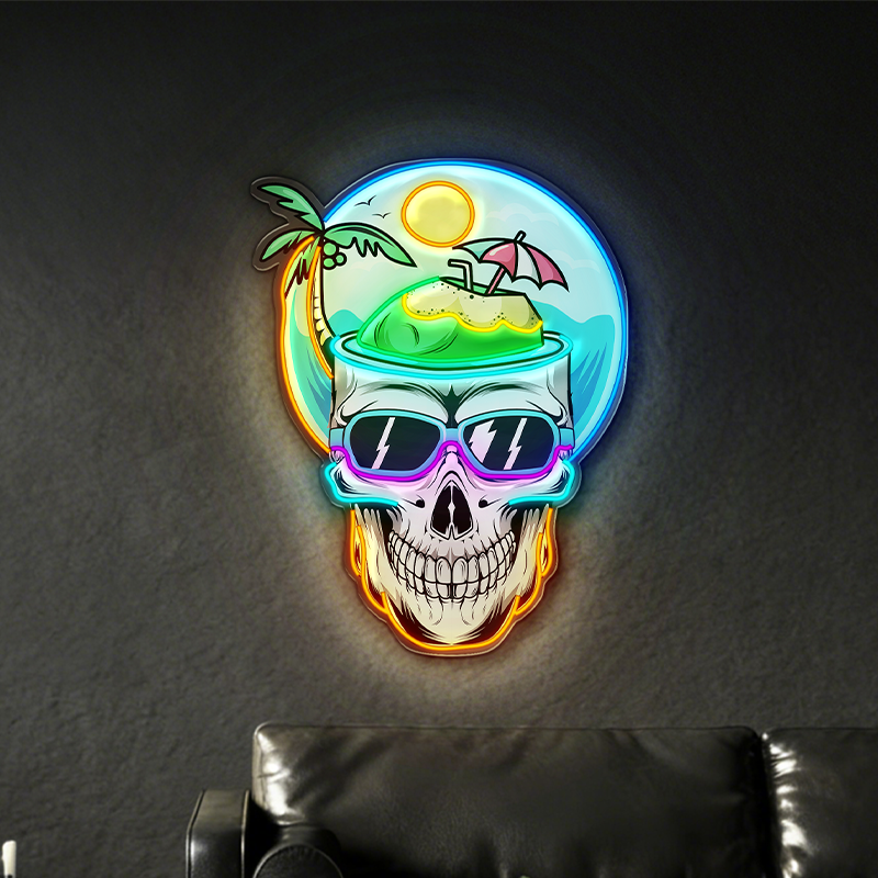 Holiday Skull LED Neon Light Decoration