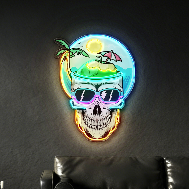 Holiday Skull LED Neon Light Decoration - Image 2