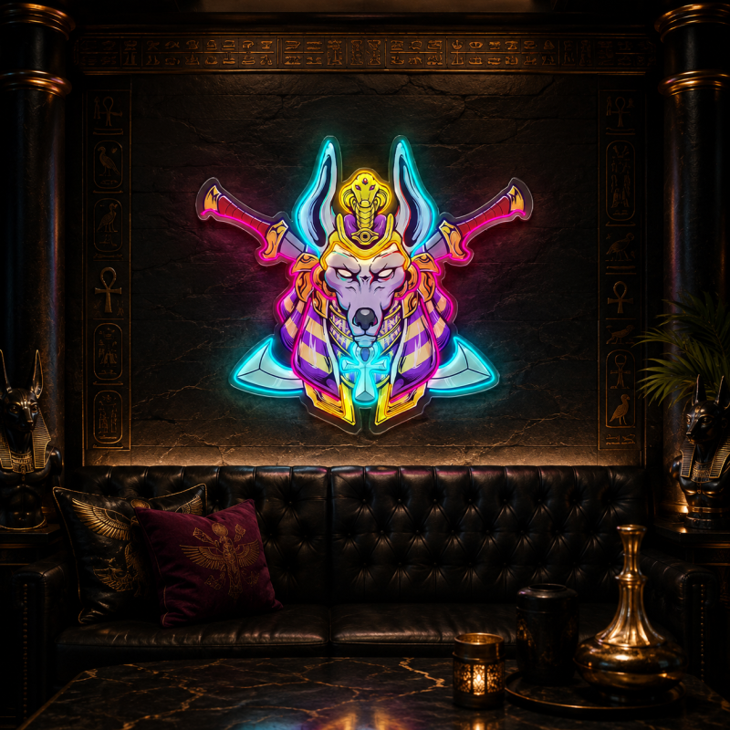 Anubis War Soul LED Neon Light Decoration