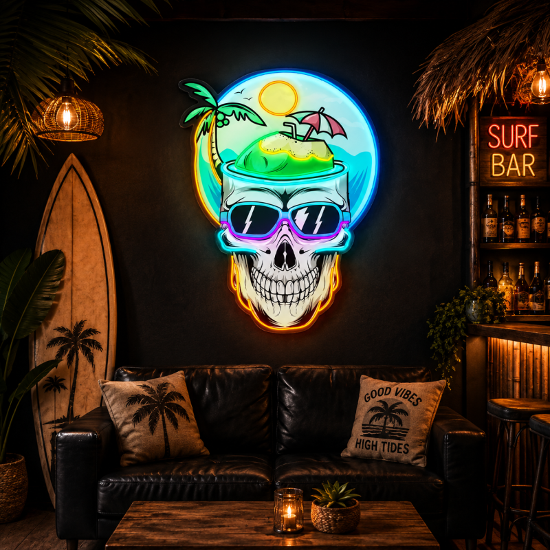 Holiday Skull LED Neon Light Decoration