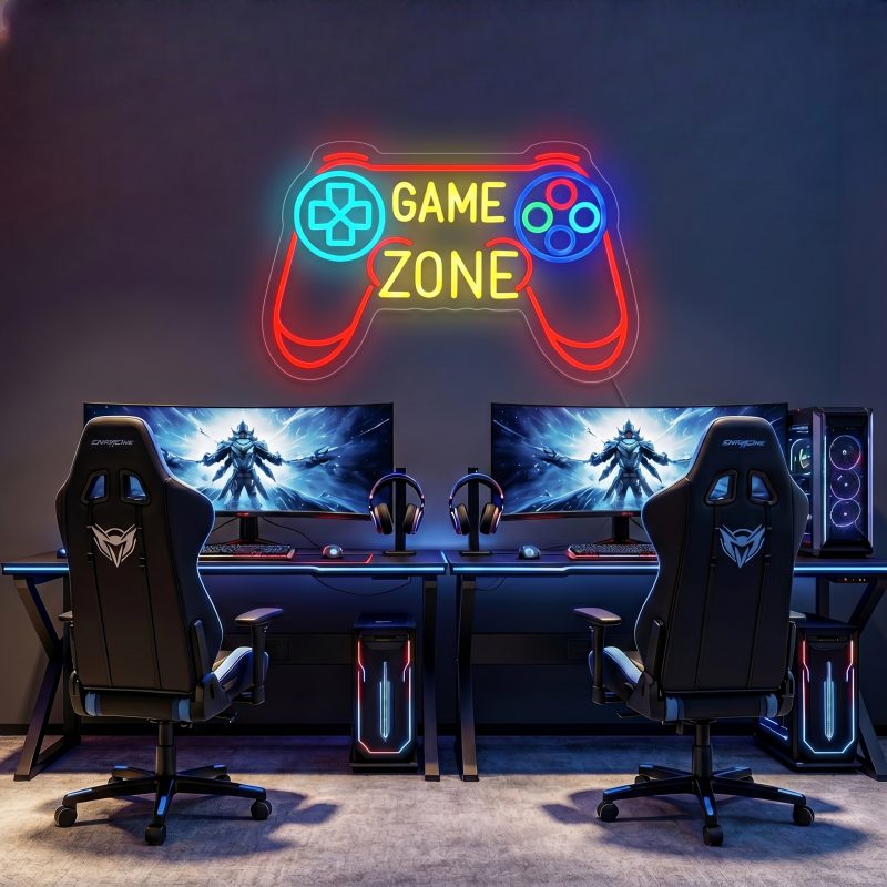 GAME ZONE LED Neon Sign