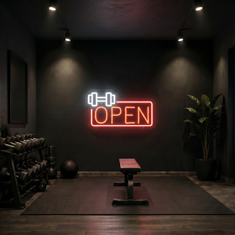 OPEN Gym LED Neon Sign