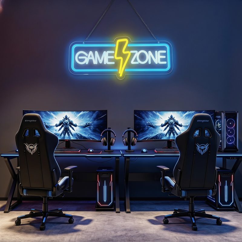 GAME ZONE LED Neon Sign