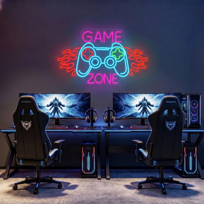 GAME ZONE LED Neon Sign