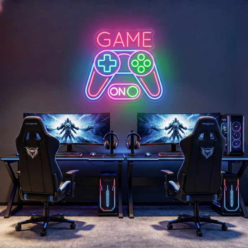 GAME ON LED Neon Sign