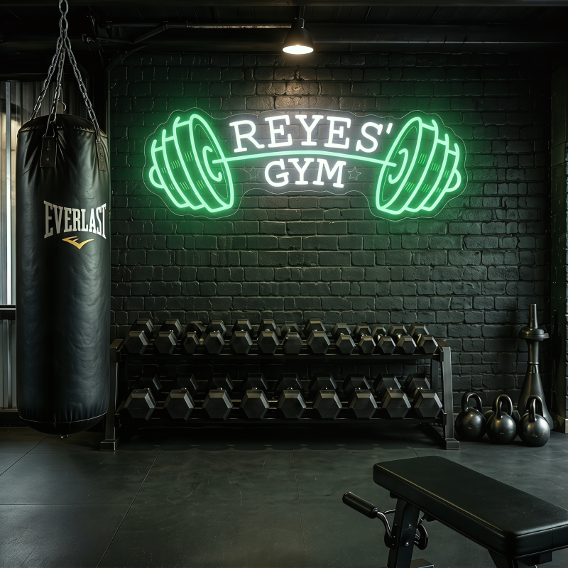 REYES' GYM LED Neon Sign