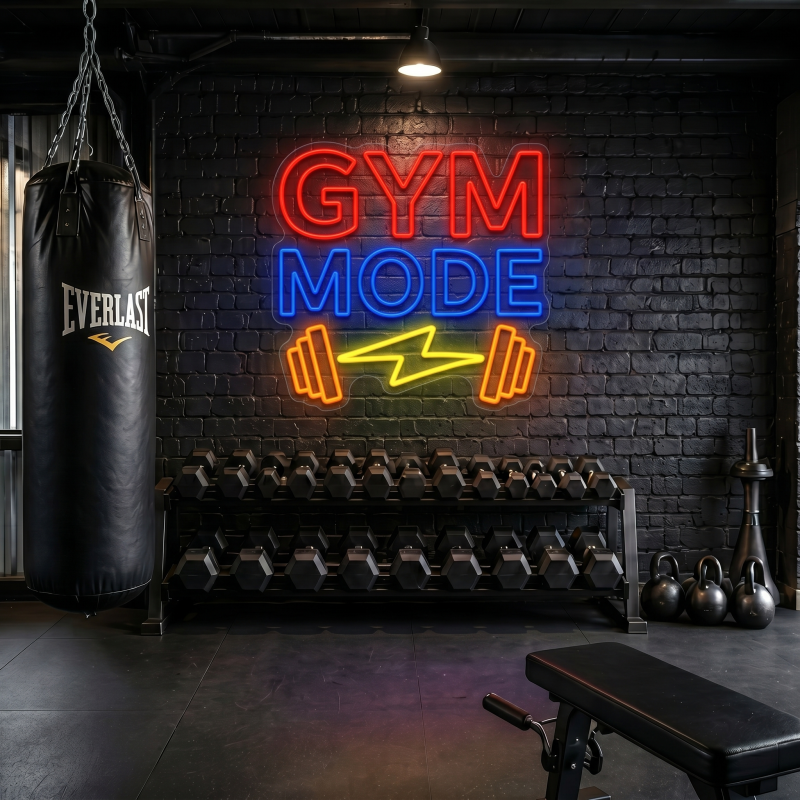 GYM MODE LED Neon Sign