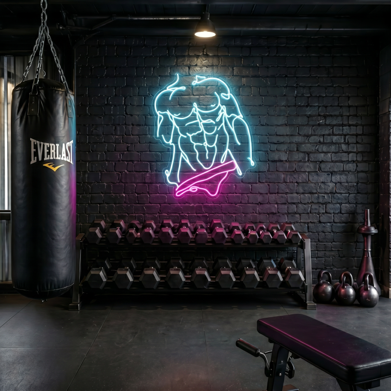 Muscle Torso LED Neon Sign