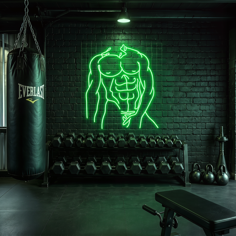 Muscle Torso LED Neon Sign