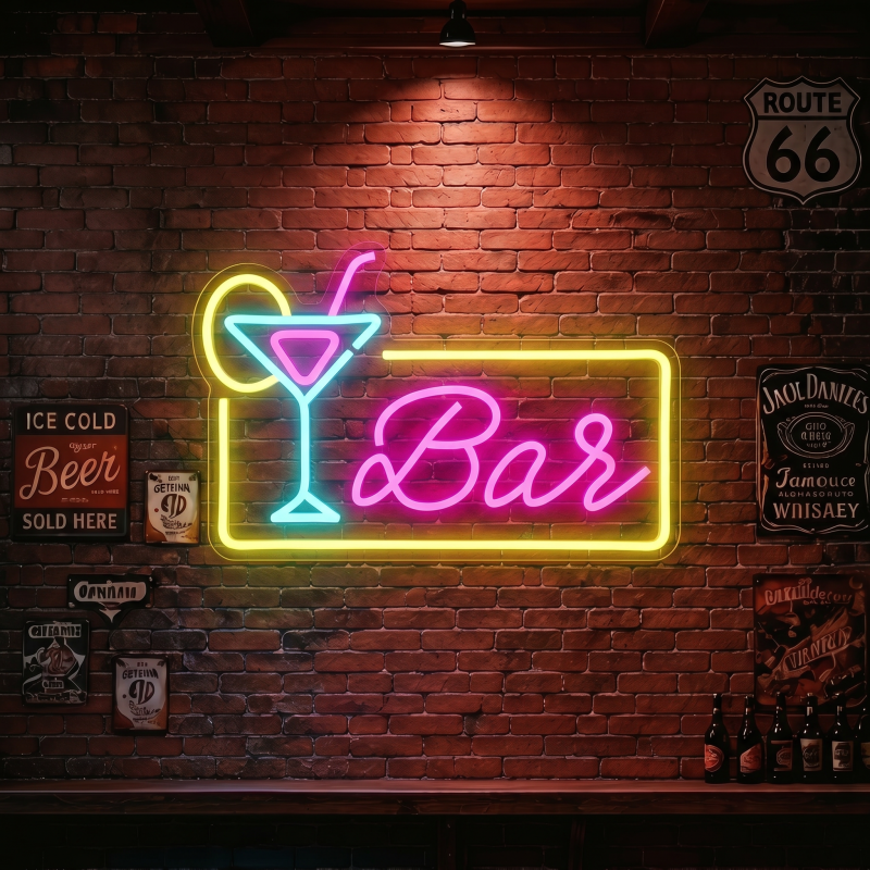 Bar Cocktail LED Neon Sign Wall Decor