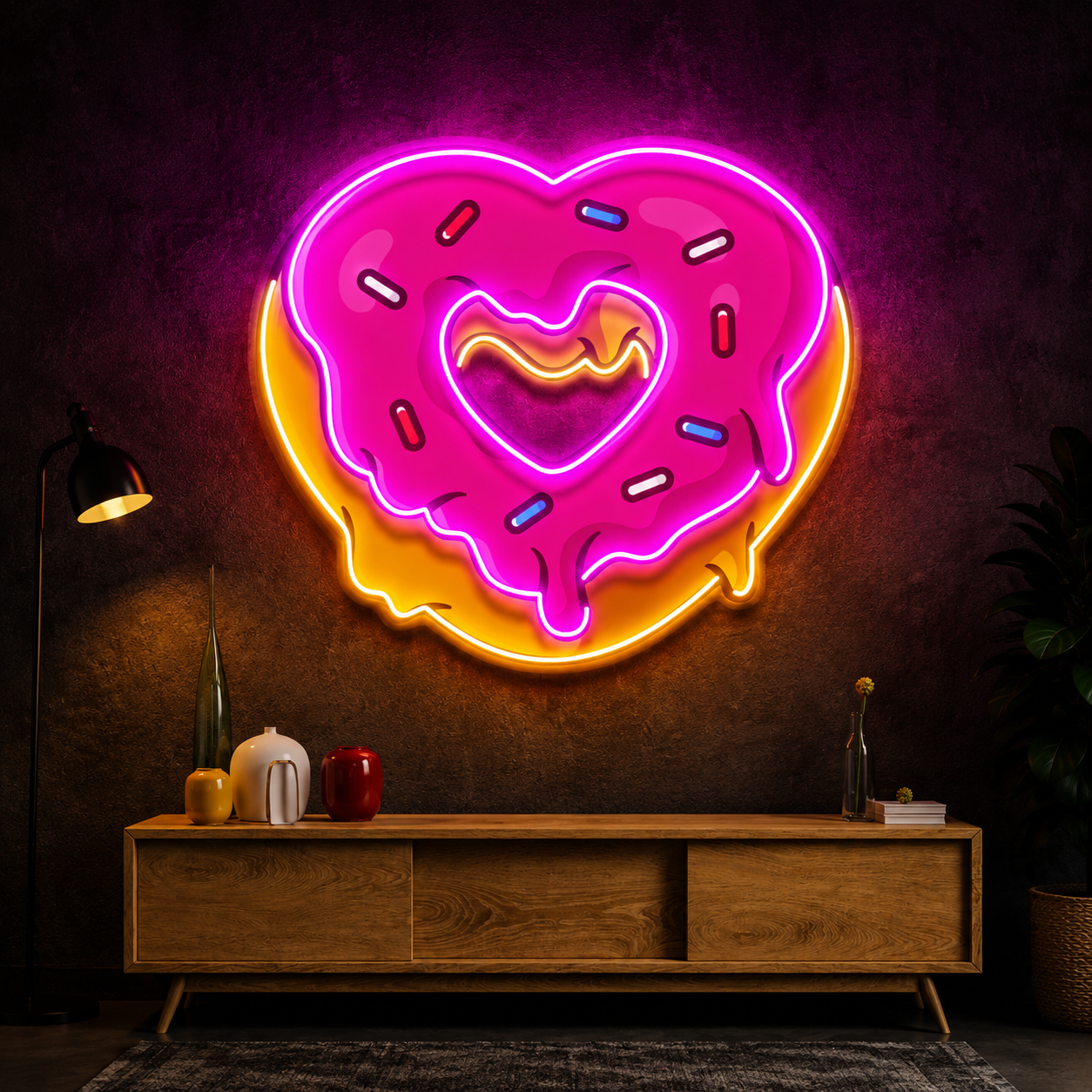 Cool Milkshake Logo Neon Wall Art