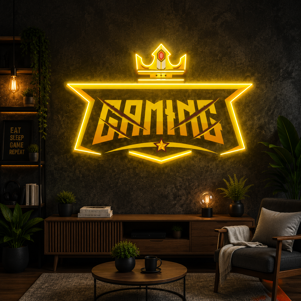 Crown Gaming Neon Sign