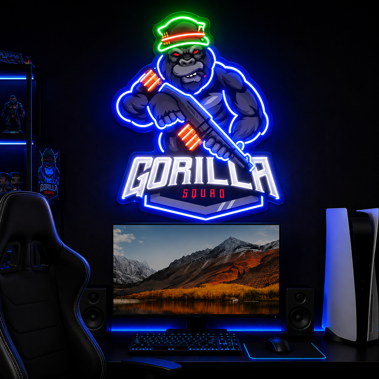 Gorilla Squad Neon Sign
