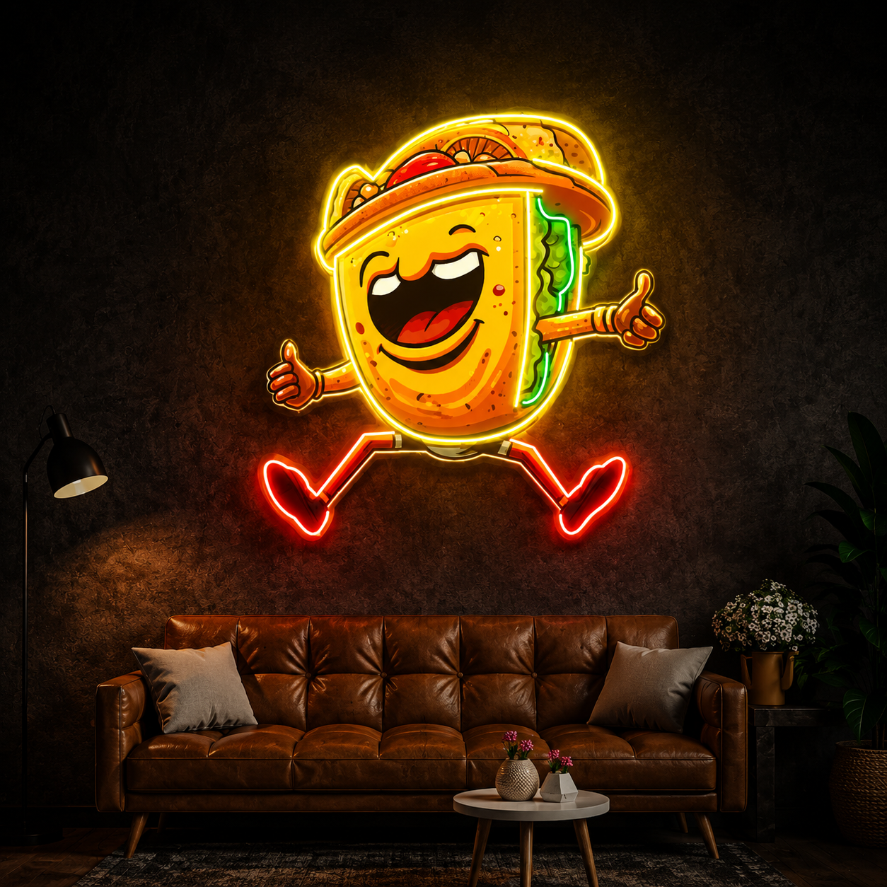 Happy Taco Neon Sig