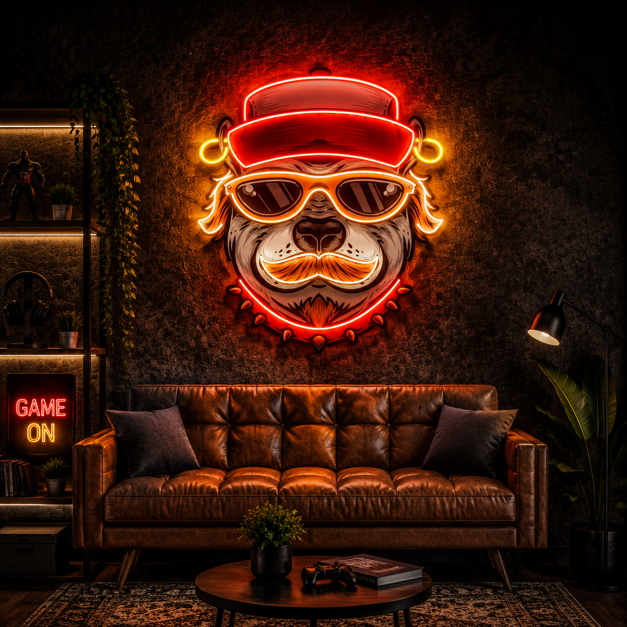 Hip Hop Dog Neon Sign