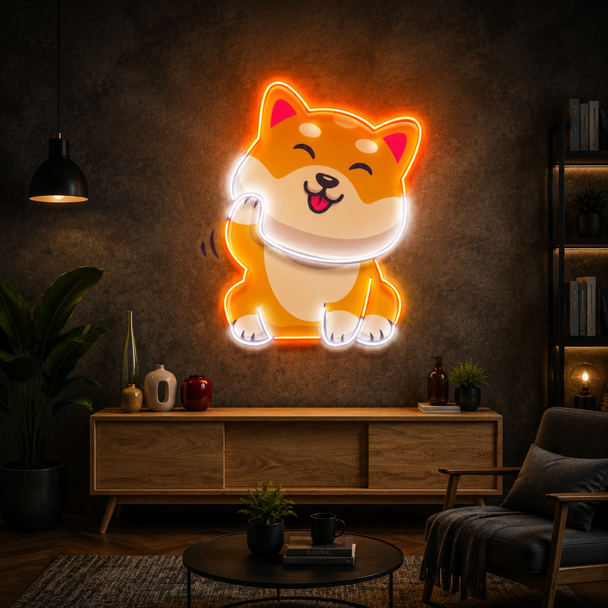 Lucky Shiba Inu Neon Sign